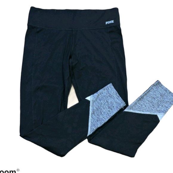 PINK Victoria's Secret Pants - Pink Victoria's secret black yoga pants size Small